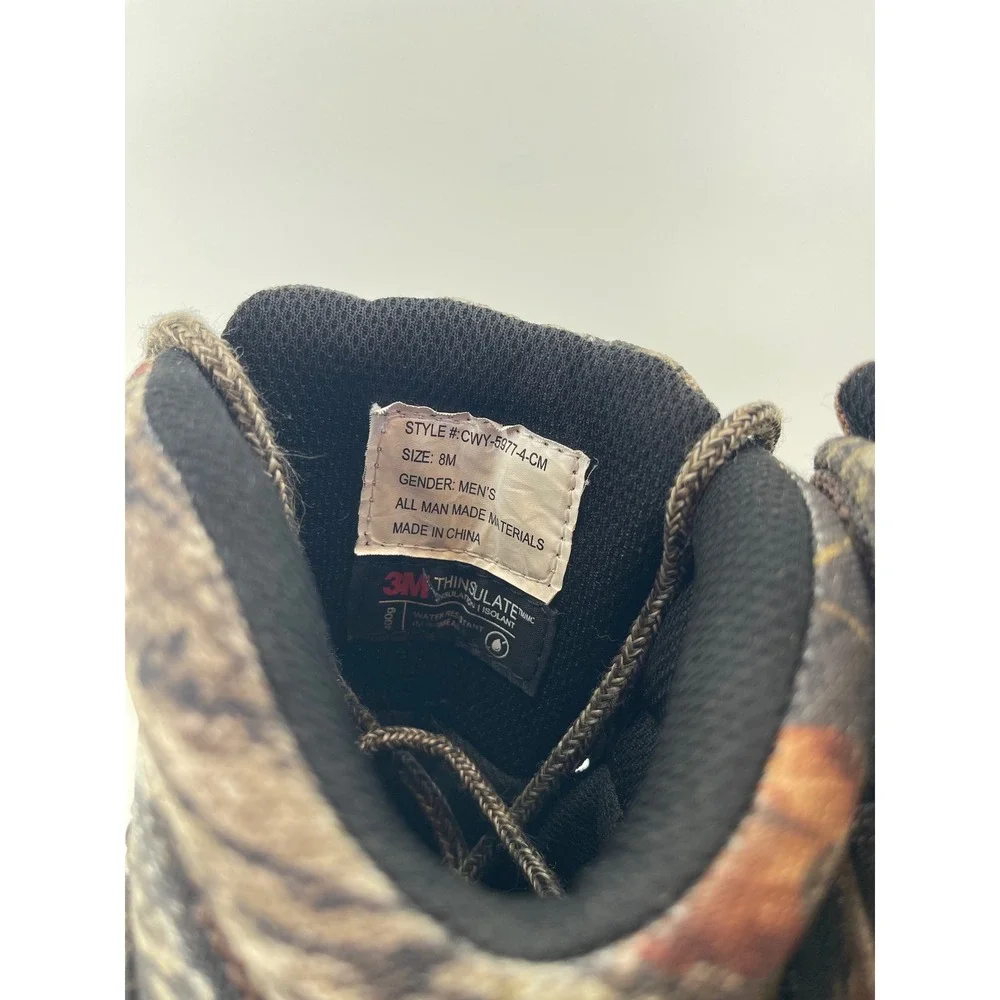 Tamarack Camo Waterproof Hunting Boots 400g Thinsulate CWY-5977-4-CM Mens 8M